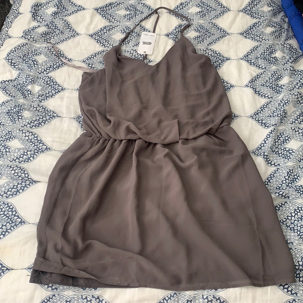 Naked Zebra brand new t back mini dress